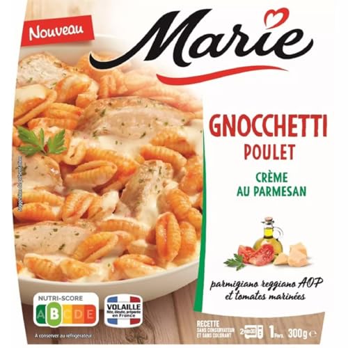 Marie Gnocchetti au poulet, creme au parmesan - La barquette de 300g