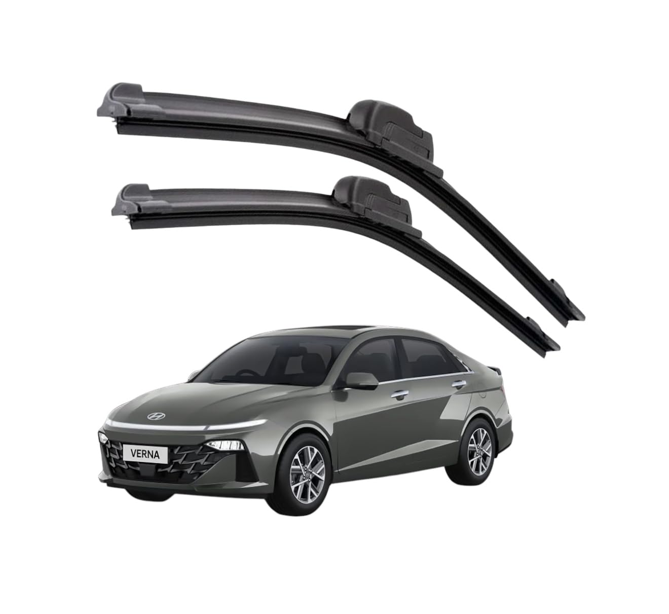GENFRID Windshield Wiper Blades for Hyundai Verna 2024-26 Pack of 2 - Image 1