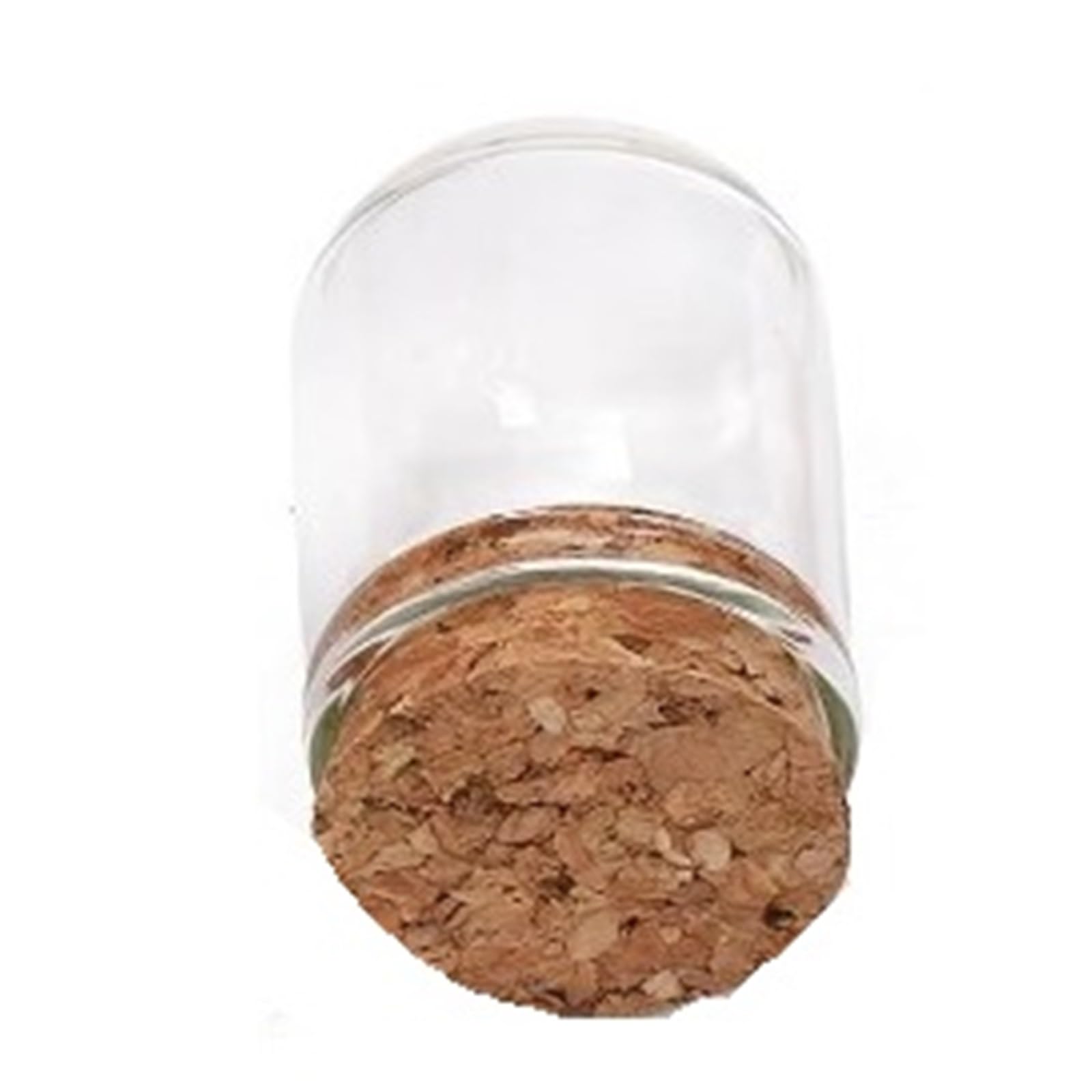 ZFPKXHVMG Glass Dome Cloche Bell Jar, Mini Oval Glass Cloche Bell Jars With Cork Lids 17ml 2.8x4cm 50 Pack for Wedding Display