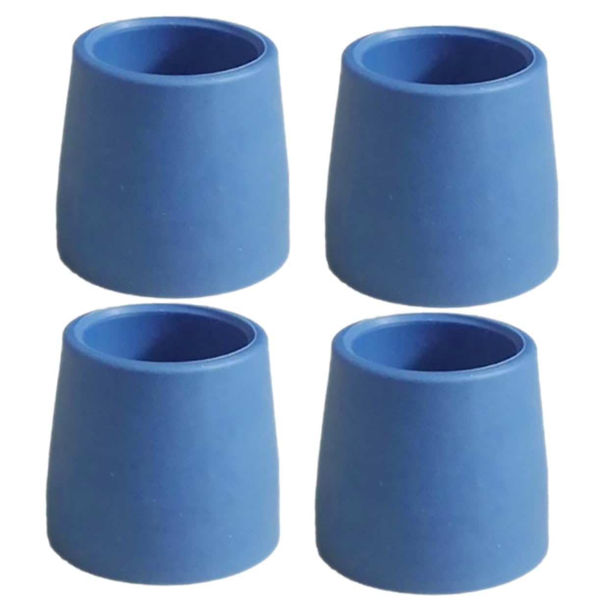 Beavorty 4pcs Rubber Crutches Accessories Cane Tips Thickened Pole Tip Covers Rubber Tips Blue