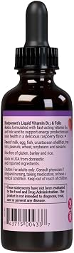 BlueBonnet Nutrition Liquid Vitamin B12 & Folic Acid, 2 fl oz