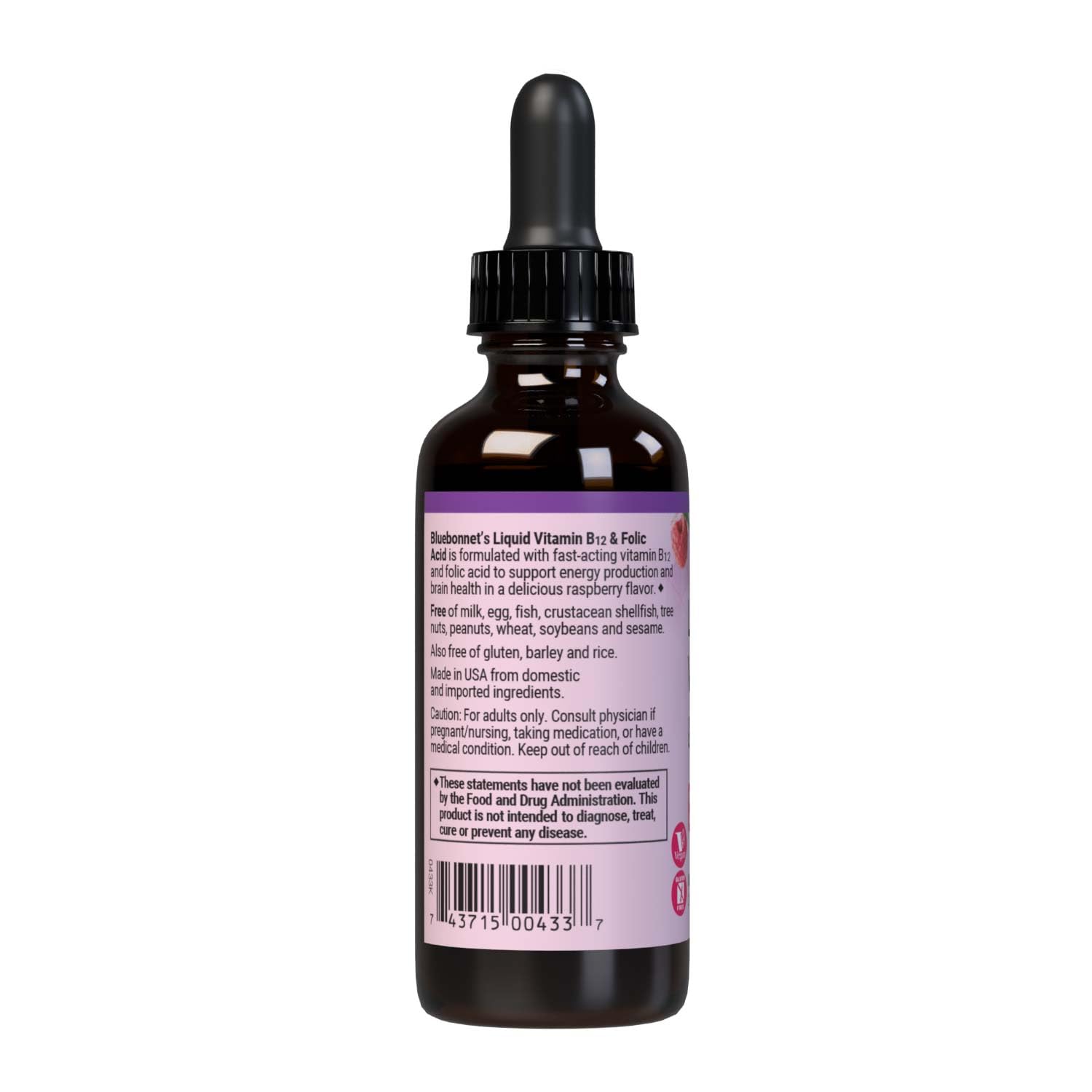 BlueBonnet Nutrition Liquid Vitamin B12 & Folic Acid, 2 fl oz — Amazon image 3