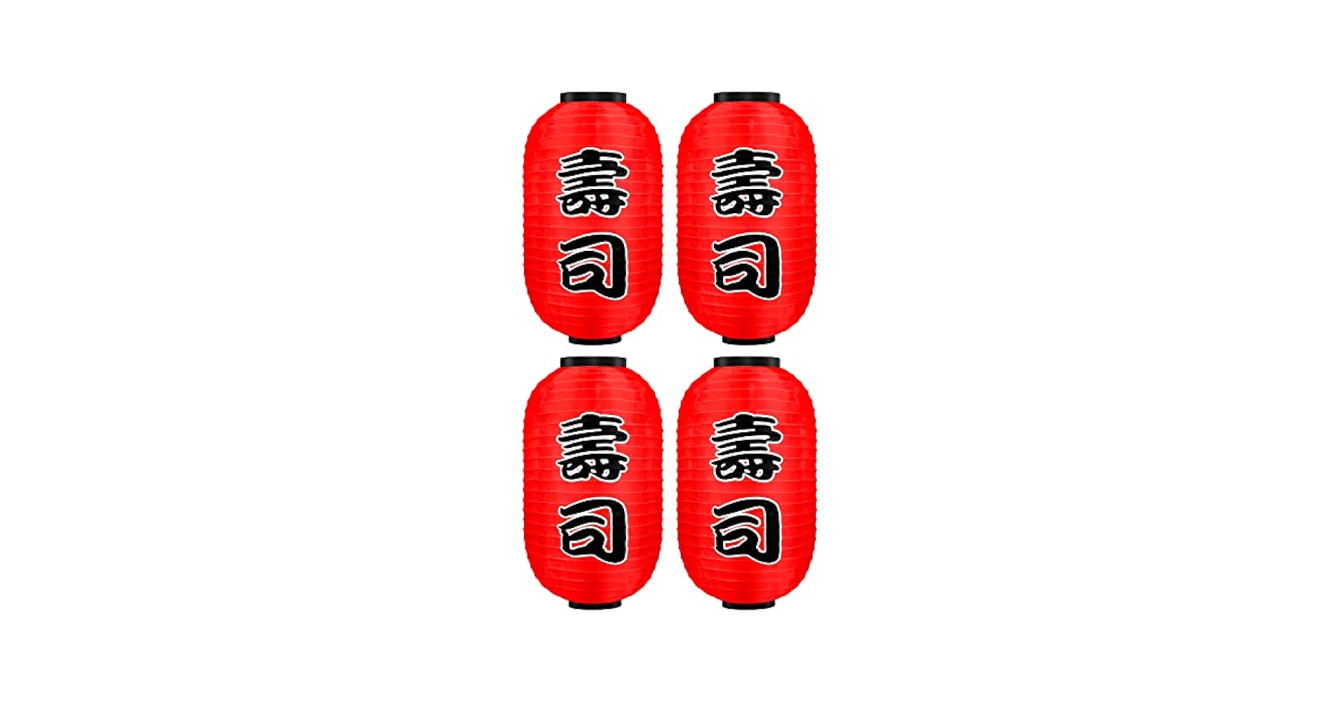 Traditional Japanese Style Red Silk Hanging Sushi Bar