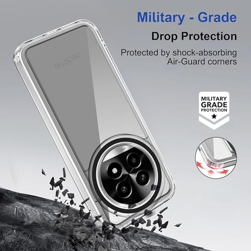 Image of Zapcase Back Case Cover for Realme 14 Pro Lite 5G | Compatible for Realme 14 Pro Lite 5G Back Cover | Case Cover with Camera Protection | (TPU + PC | Transparent)