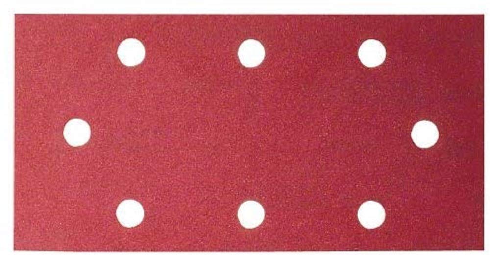 Bosch Bosch 2609256B03 Sanding Sheets for AEG + Black + Decker Sanders 93 x 230 cm Number of Holes 8 Grit 80 Pack of 10 Sheets