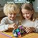 Accevo 3D Sensory Activity Board, Silicone Fidget Cube Toy for Stress Relief, Calming, Focus, ADHD and Autism, 5 Colors Sensory Toys Game Controller for Kids 3+ & Adults with 15 Strings