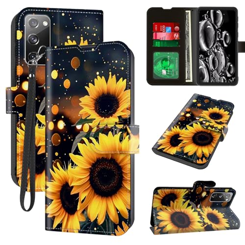 Étui pour Samsung S20 FE tournesol pailleté idéal pour vos sorties