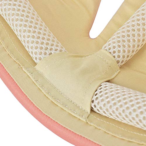 Infant Baby Helmet, IULONEE Toddler Soft Adjustable Cap When Learning to Walk, Children Walking Harnesses Hat for Running Crawling(Orange)