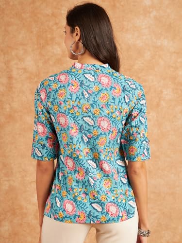 Image of Modeve Women Cotton Top for Summer