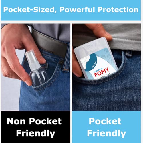Image of Pocket Sanitizer Spray 20 ml | Hand & Surface Disinfectant | Gentle & Effective Germ Protection (20 ml, Natural)