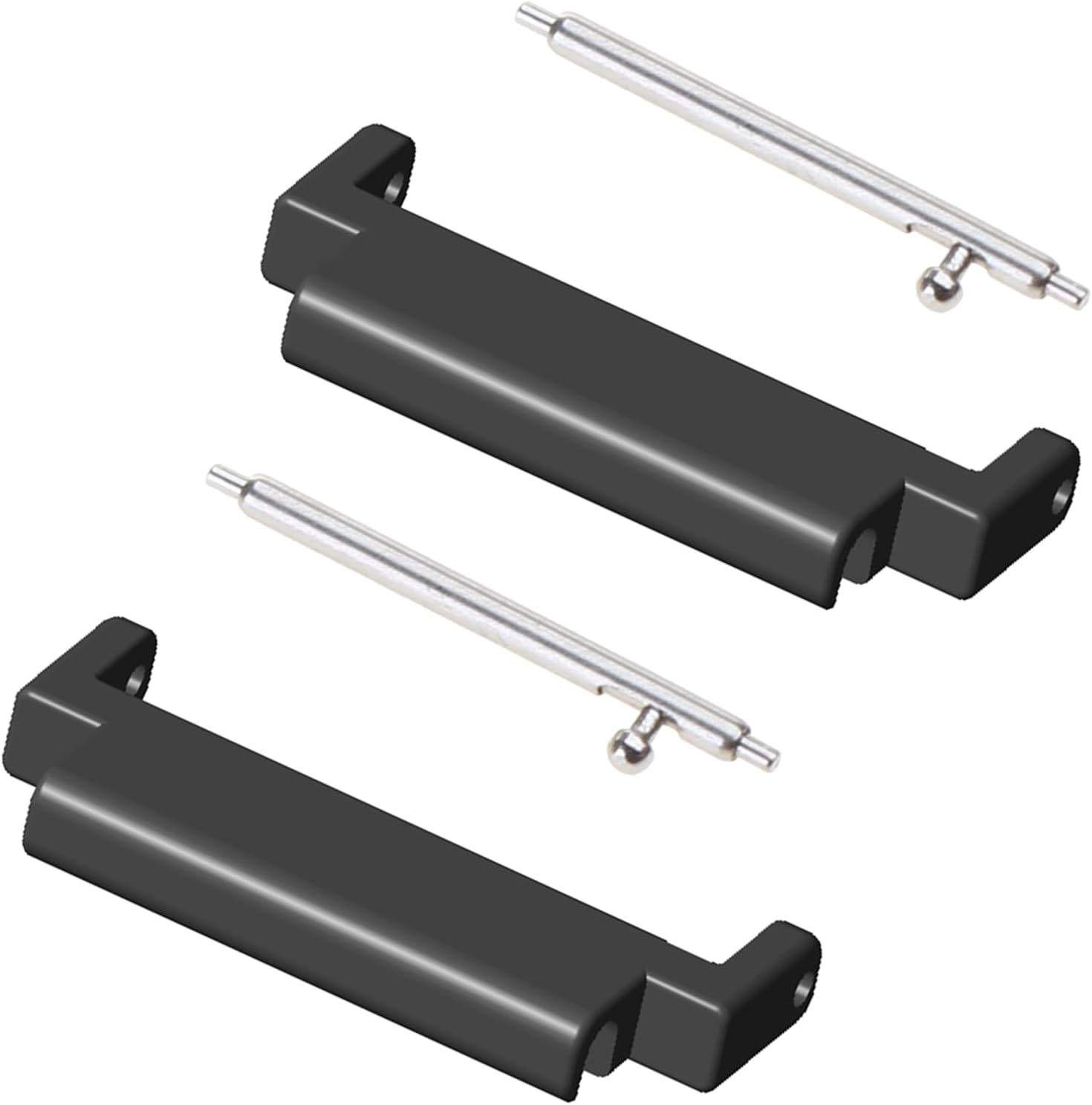 Watch Strap Connector Lugs Adapter Quick Release Metal Link Attachment Compatible For 18mm-20mm Bracelet Watchband 2pcs Watch Strap Connector Band Adapter Metal Link Watch Bands Heavy Duty Chain Belt