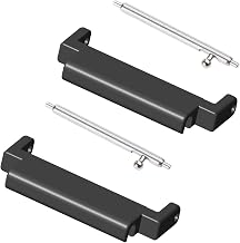 2 Pack Adjustable Connector for 18mm to 20mm Smart Watch Band Strap with Metal Head