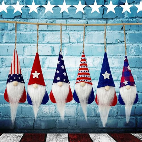 Eashopbal DLR-GZ-GJ Patriotic Veterans Day Ornaments For Tree Gnomes, Patriotic Veterans Day Decorations Christmas Tree Hanging Ornaments thumb #1