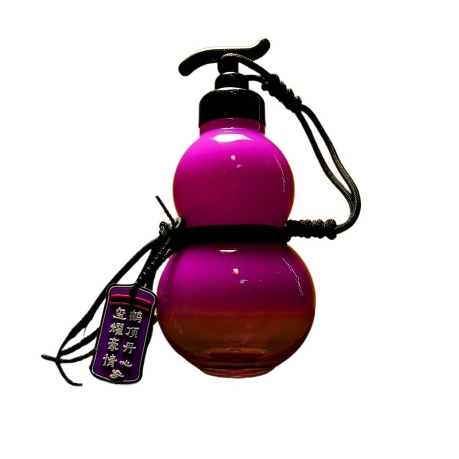 680 Ml Tritan Trwały Przenośny Butelka na Wodę z Tykwy Słomka i Proste Picie 2 W 1 z Akcesoriami Szkoła(Purple)