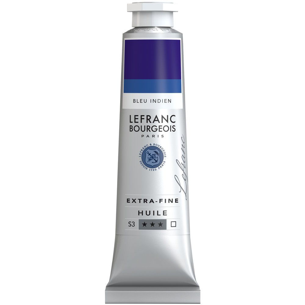 Lefranc Bourgeois Extra-Fine Oil Paint, Artists Quality, Indanthrene Blue, 40ml Tube — image 1