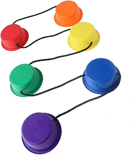 TOYANDONA Juguete de equilibrio para exteriores, juguete de pelo de ciruela, zancos de cubo para niños, zancos de equilibrio de plástico, juguete