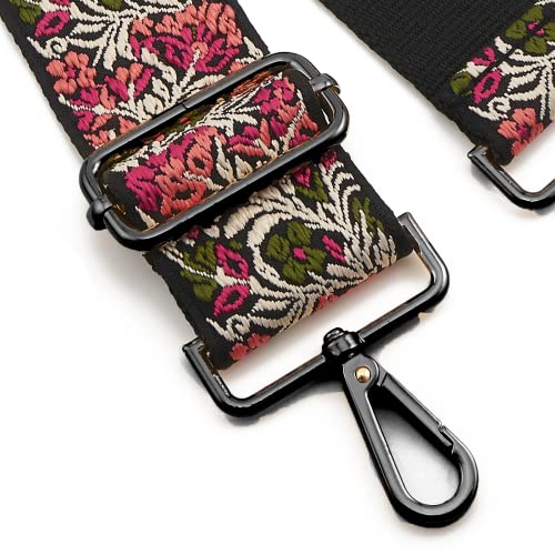 ZOOEASS Nickel Buckles Wide Shoulder Strap Adjustable Replacement Belt Gun Buckles Guitar Style Crossbody Bag Strap3