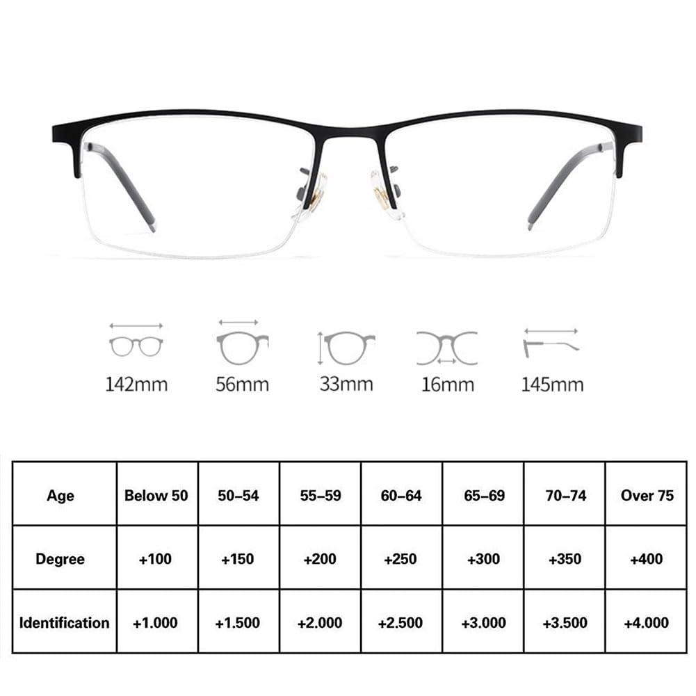 JIETIAN Hombres de Negocios HD al Aire Libre fotocrómico Gafas de Sol Inteligentes, 1,56 Lentes de Resina asférica Lectores / UV400,Negro,+1.0