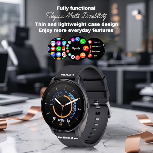 Versatile HD Smartwatch for Active Lifestyle - 1.46" Touchscreen, 128 Sports Modes, Heart Rate & Sleep Monitoring, IP68 Waterproof, Magnetic Charging (Matte Black) - Image 7
