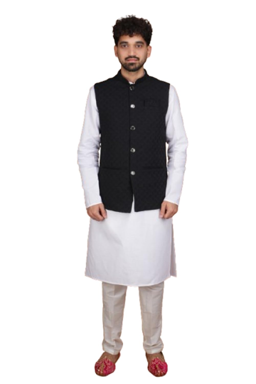 tatvivah Mens Ethnic Nehru Jacket Waistcoat | Printed Traditional Modi Jacket for Men | Sleeveless Band Collar Festive Wedding | Regular Fit Ethnic Waistcoat for Kurta Shirt-picture-41