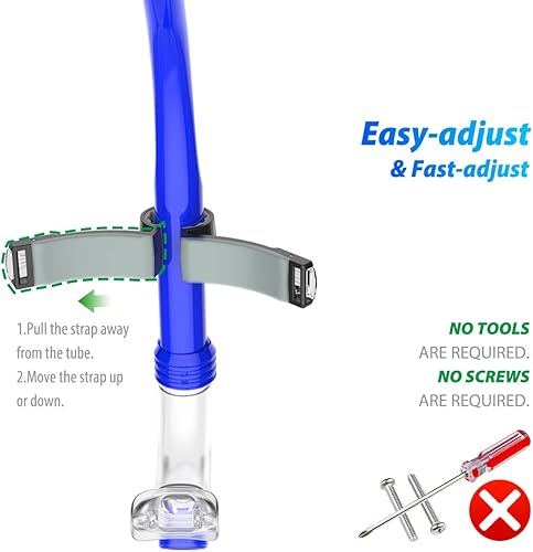 Miniatura 4 de ZABERT SNK92 - Esnórquel de natación central frontal, para adultos, mujeres, hombres, jóvenes, niños de 8 años en adelante, entrenamiento de