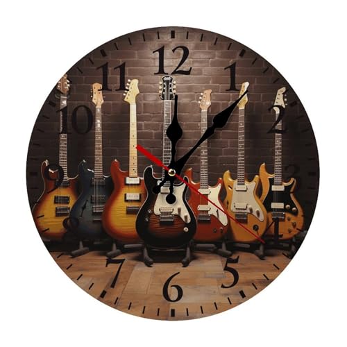 Reloj de Pared de Madera 12 Pulgadas Silencioso miniatura 1
