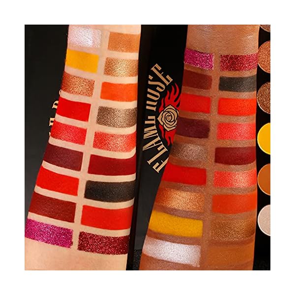 Red-Eyeshadow-Palette-Highly-Pigmented-AFFLANO-Long-Lasting-True-Red-Eye-Shadow-Halloween-Makeup-Pallet-18-ColorWaterproof-Matte-Shimmer-Brown-Black-Yellow-Sunset-Warm-Fall-Eye-Shades-Cruelty-Free Afflano Red Eyeshadow Palette Highly Pigmented, Long Lasting True Red Eye Shadow Christmas Clown SFX Halloween Makeup Pallet, Brown Black Yellow Sunset Warm Fall Eye Shades, Cruelty Free
