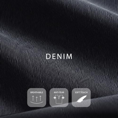 Image of Laptop Sleeve with Handle Upto 14 Inch for Men & Women | Ultra Slim Lightweight | Detachable Shoulder Strap | for MacBook Air /Pro, Asus, Lenovo, Dell & More|Gift for Office & Daily Travel (Denim)