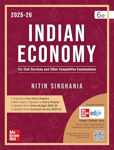 Indian Economy, 6e by Nitin Singhania (IAS) for UPSC CSE 2025-26 ...