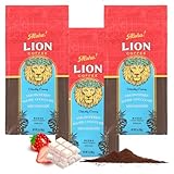 ライオンコーヒーストロベリーホワイトチョコレート7oz(198g)×3個セット フレーバーコーヒー 粉・中挽き 水出しOK【新パッケージ(味・風味はそのまま)】