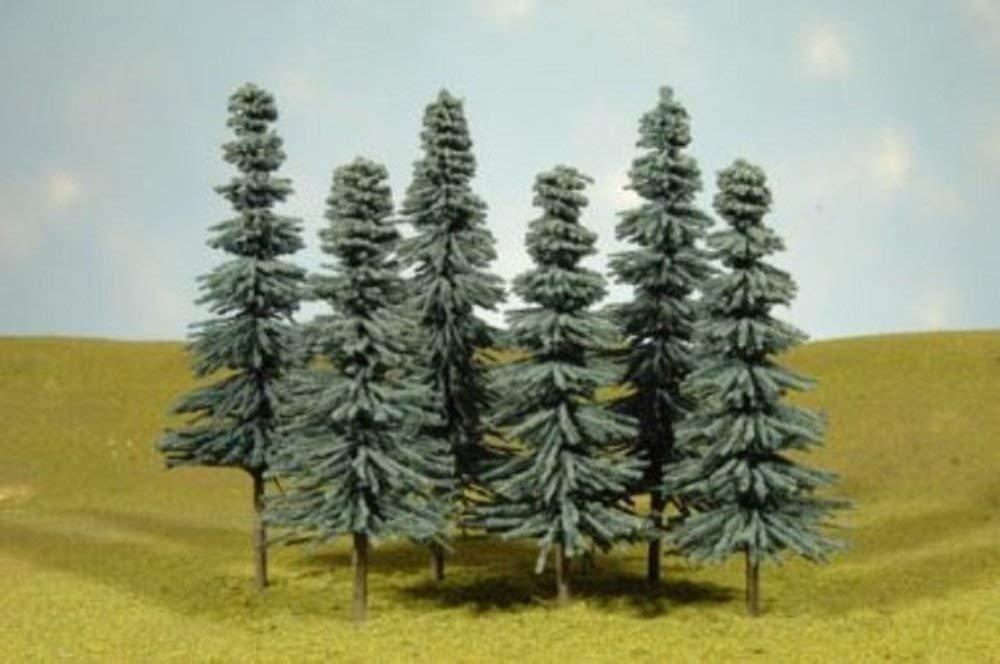 Bachmann Industries Scene Scapes Trees 5"- 6" Blue Spruce Trees Train (6 Per Box)