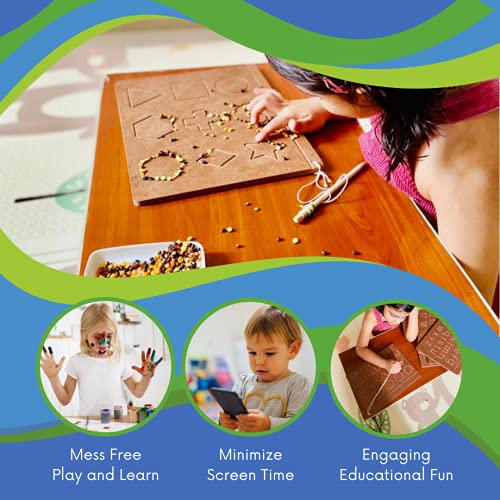 CRYA-Educational-Tracing-Wooden-Board-for-Kids-Handwriting-Counting-and-Learning-Slates-for-Children-Reversible-Set-of-8-English-and-Hindi-Alphabets-ABCD-Numbers-Shape-Pattern-Fruit-Animal