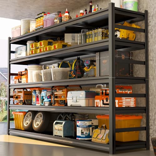 Heavy Duty Metal Garage Shelving Unit, 5 - Tier Adjustable Large...