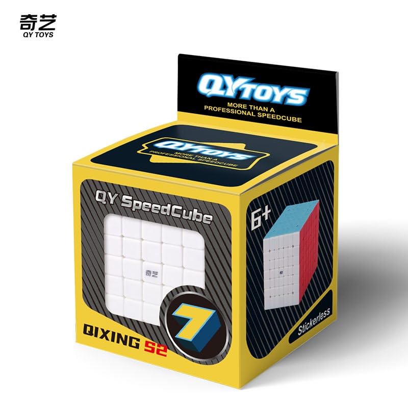 Logica Giochi - Cubo Magico 7x7 Qixing S2 Stickerless - Cubo Professionale - Rompicapo Torsione 3D per Adulti e Bambini