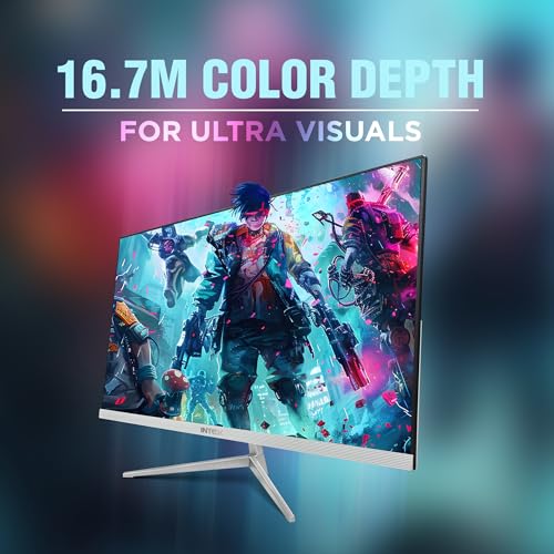 Image of Intex 24 Inch Flat Gaming Monitor | Full HD 1080p | 120Hz Refresh Rate | VA Panel | Frameless Design | Built-in Speakers | HDMI & VGA | Ideal for Gaming & Work