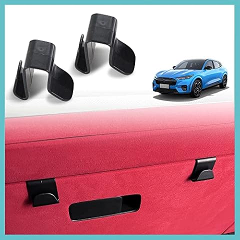 AOSKonology Compatible with Mach E Glove Box Hook 2Pcs Set Hanging Mask Detachable and Movable Interior Accessories 2022 2023 Cover