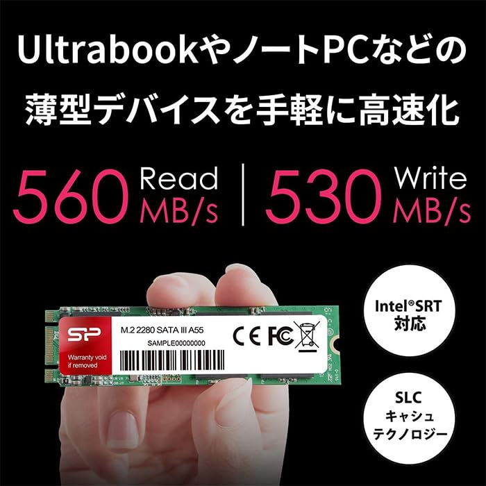 Amazon | シリコンパワー SSD M.2 1TB 2280 SATA III 3D TLC NAND採用