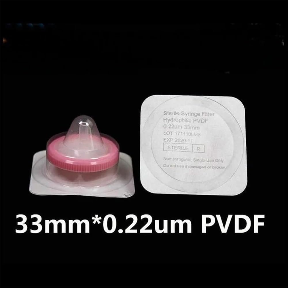 Vetreria da laboratorio Membrana filtrante monouso da 12 pezzi/lotto, diametro 33 mm, dimensione dei pori 0,22 µm