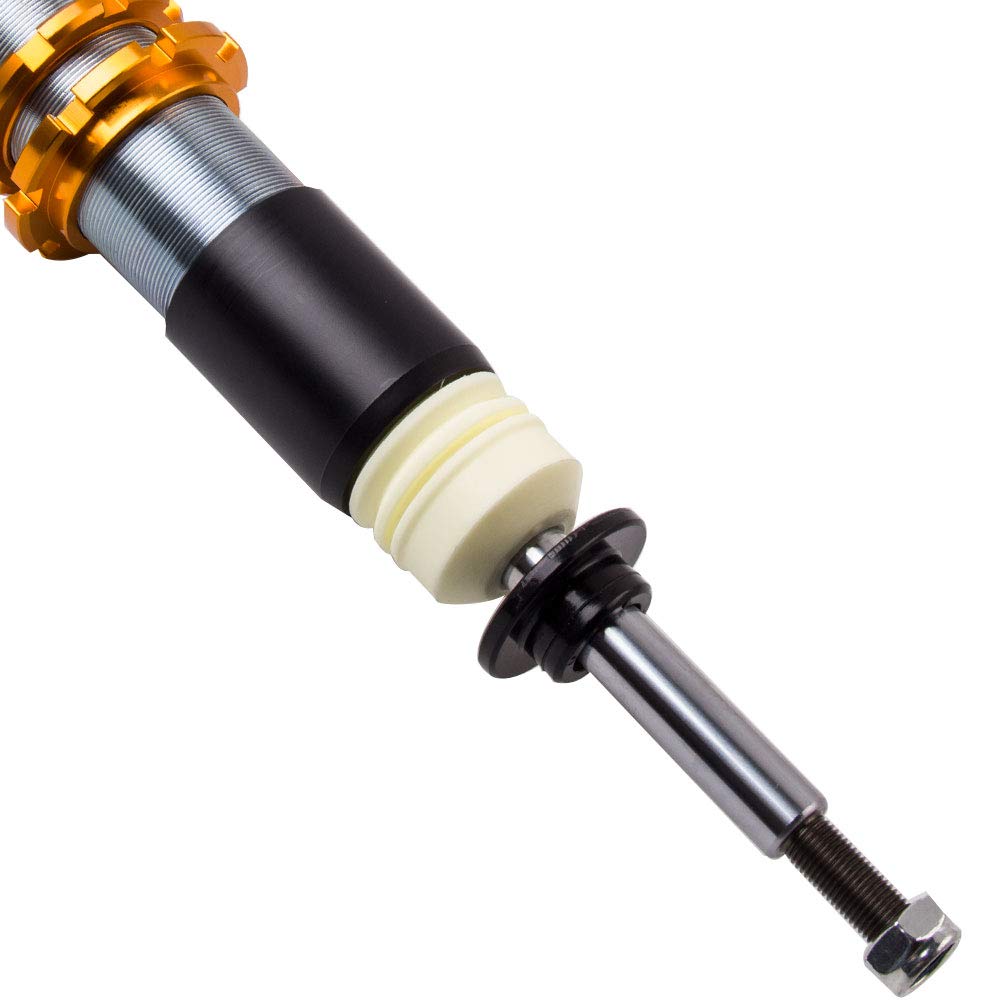 maXpeedingrods 4x Coilover, Amortiguador para VW Polo 6N 6N2 MK3 Mark III para Seat Ibiza Cordoba 6K2 MK2 de Muelle, Suspensión Roscada Regulable en Altura 2 Delanteros y 2 Traseros Resorte Helicoidal