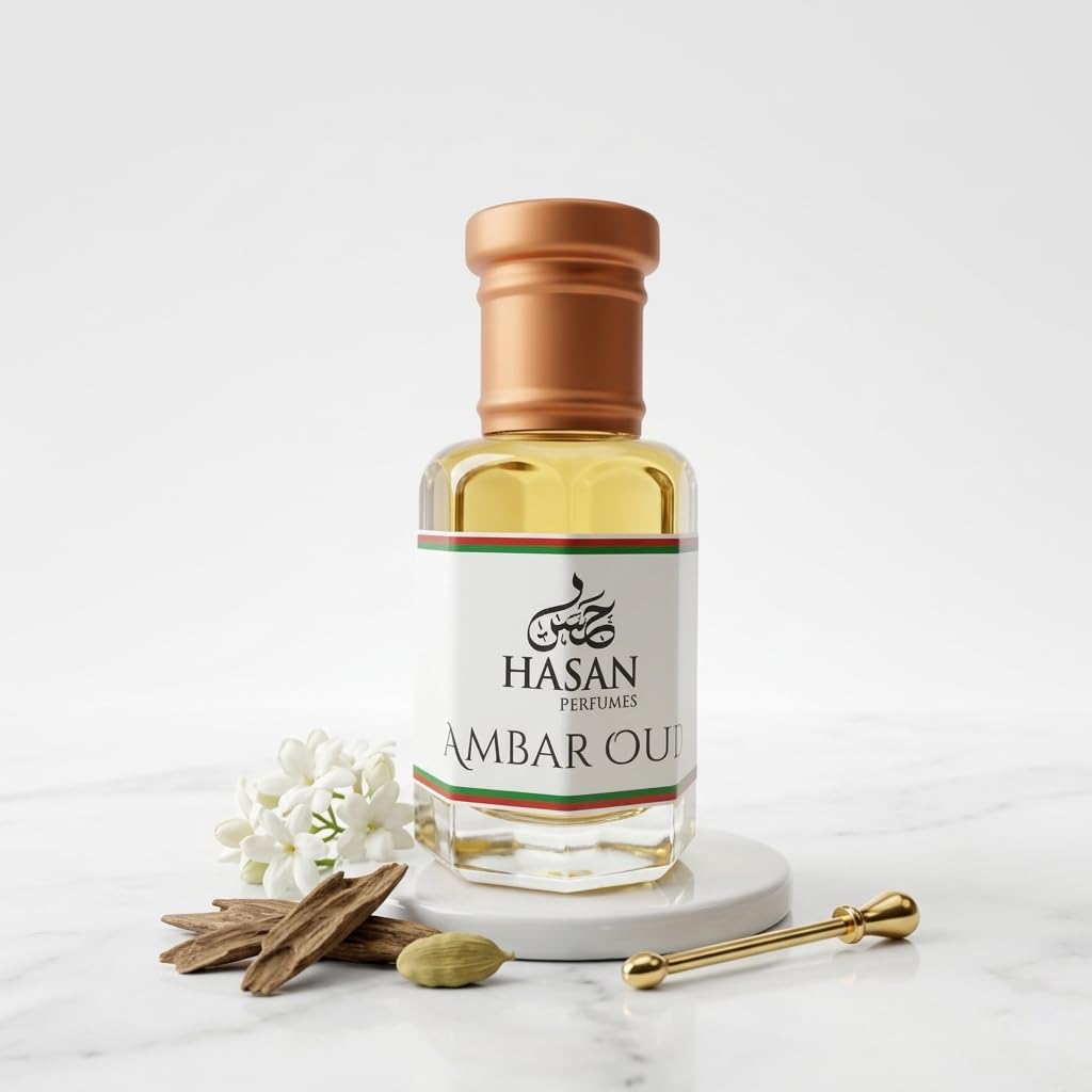 Hasan Perfumers Ambar Oud Attar | Alcohol Free | Long Lasting Premium Attar for Men & Women-image-35