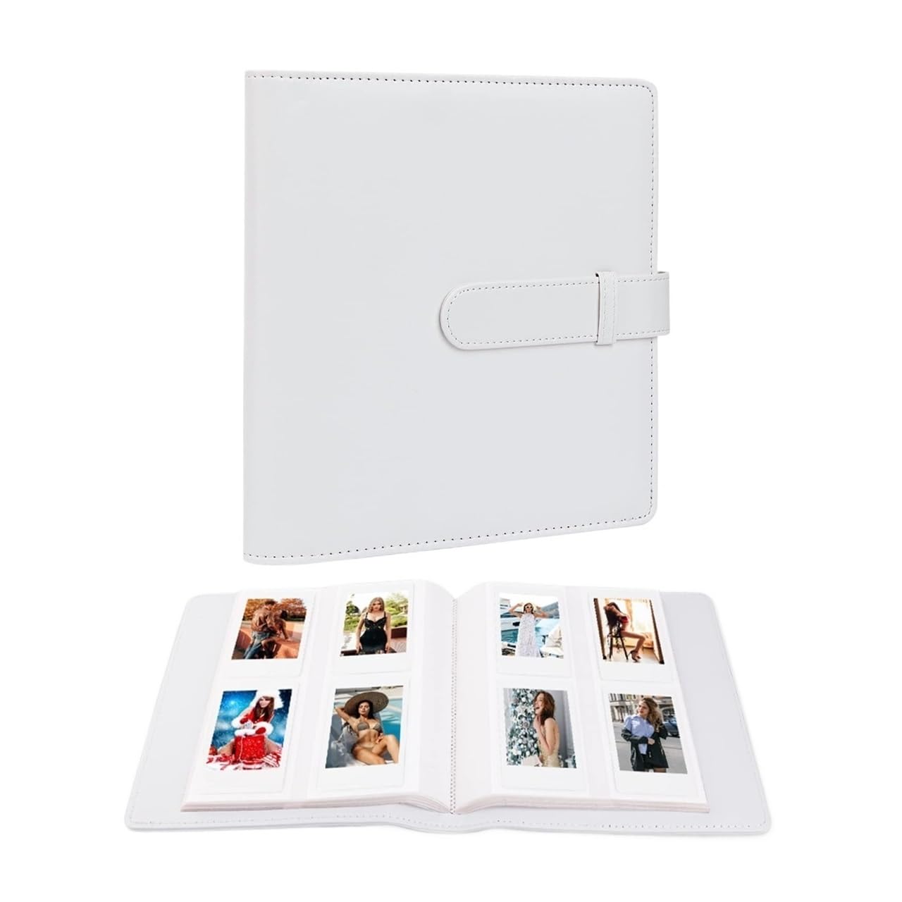 256 Pockets Photo Album For Instant Camera/Printer,3inch Storage(White)