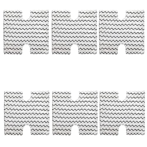 6PK Touch Free Dirt Grip Washable Microfiber Pad Replacememt Compatible with Shark Lift-Away & Genius Steam Mop S3973 S3973D S5002Q S5003A S5004 S6001W S6002 S6003D Part# XTP184 & P184WQ