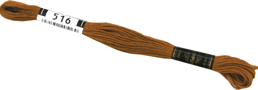 Fil de broderie Orimupasu N 25 écheveau de 8m coloris 516 idéal pour vos canevas créatifs