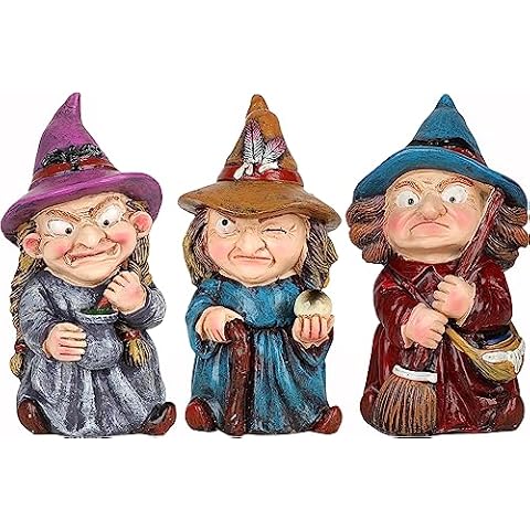 YYPLIAN Witch Dwarf Garden Gnome Statues Cover