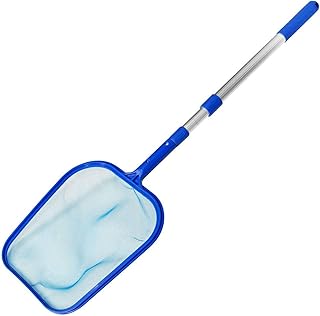 JNDJNFV 39in Pool Skimmer Net,Telescopic Pole Leaf Skimmer Mesh Rake Net for Spa Pond Swimming Pool, Pool Cleaner Supplies and Accessories