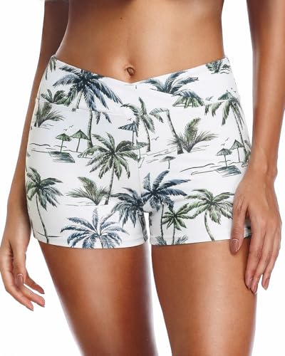 Image of Yonique Womens Swim Shorts Bathing Suits Bottoms Swimsuit Bottoms(Available in Plus)