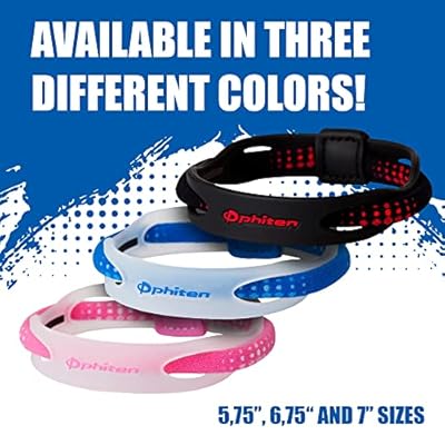 Phiten X50 Hybrid Titanium Bracelet - Sport Bracelet Permeated with X50 Aqua-Titanium Technology for Alternative Healing - Power Elastomer Zone with Micro Titanium Spheres - Clear/Blue, 6.75 Inch