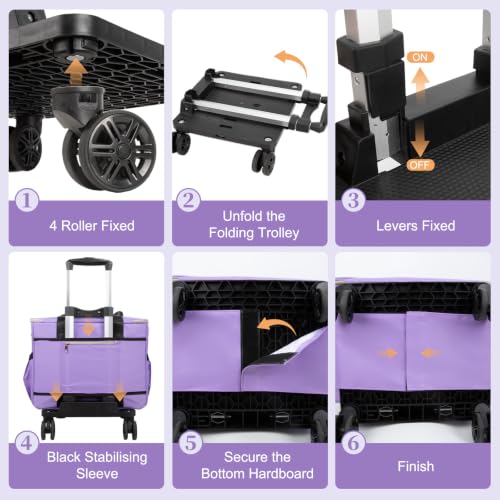 Image of Anitor Rolling Sewing Machine Case with Wheels and Removable Bottom Padding
