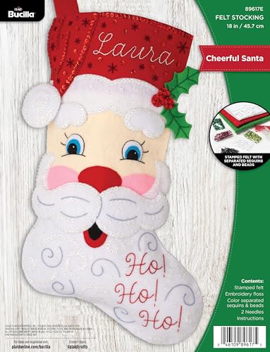 Bucilla, Cheerful Santa, Felt Applique 18