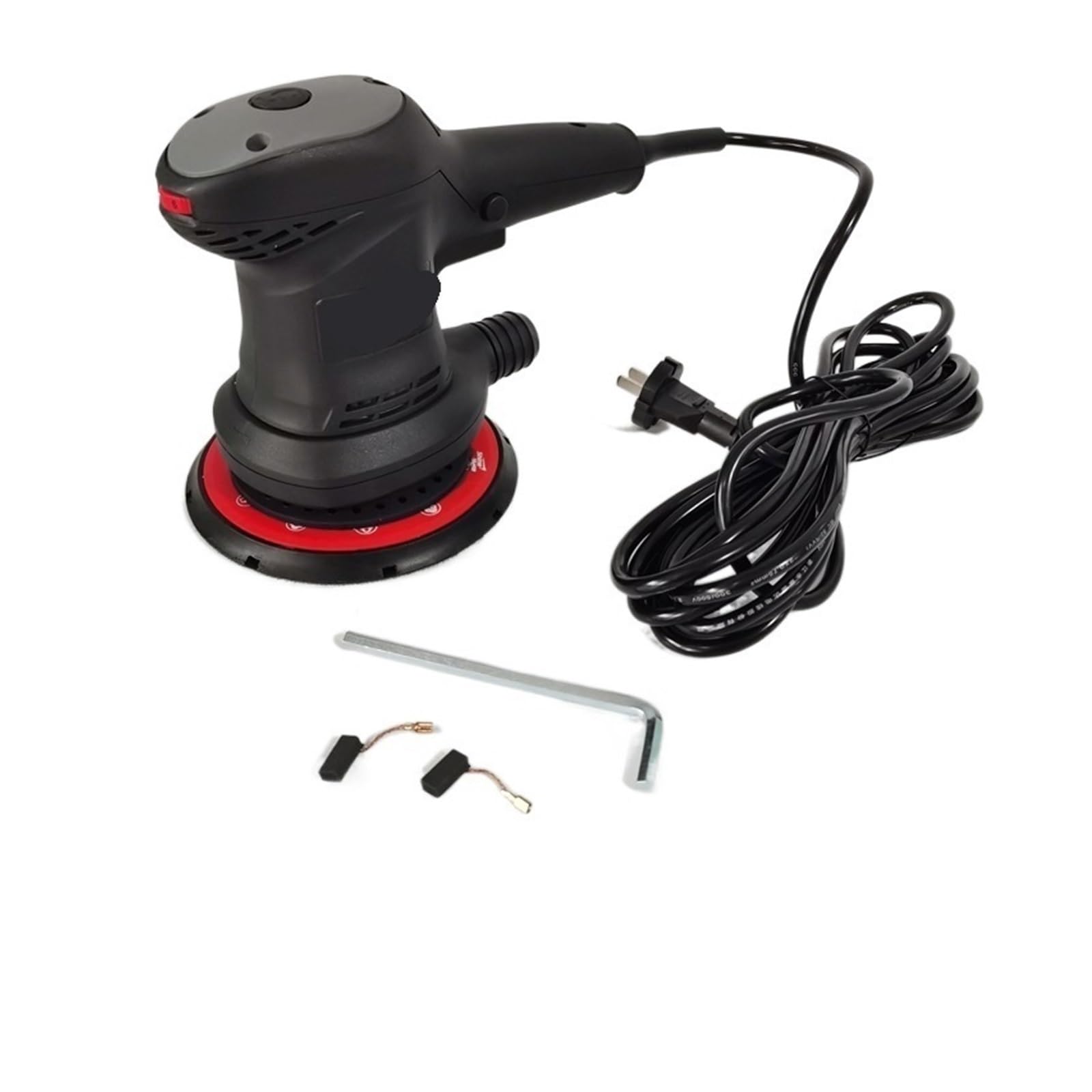 Cepillo de carbón negro, máquina de papel de lija eléctrica, cabezal de pulido de masilla seca for automóvil, redondo 6 Ich 150MM for carpintería, lijado, pulido Para carpintería, lijado y pulido